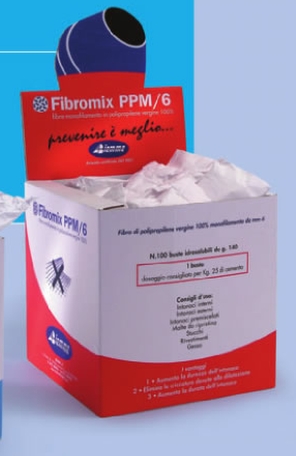Fibromix PPM 6 FIBRE IN POLIPROPILENE busta da 140 Grammi