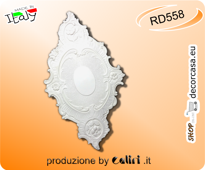 RD558 Rosone Decorato a Rombo cm 29x49