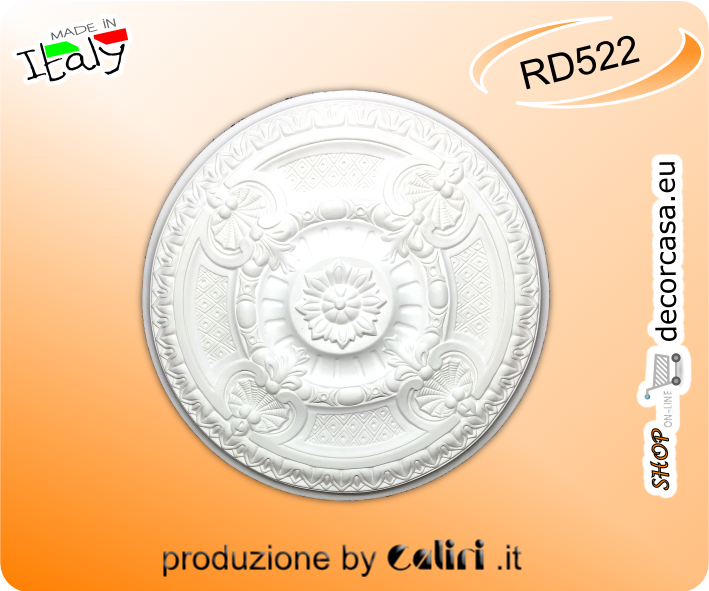RD522 Rosone in Gesso Decorato cm 39